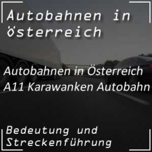 Karawanken Autobahn von Villach bis Slowenien