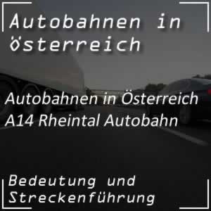 Rheintal Autobahn von Deutschland bis Bludenz