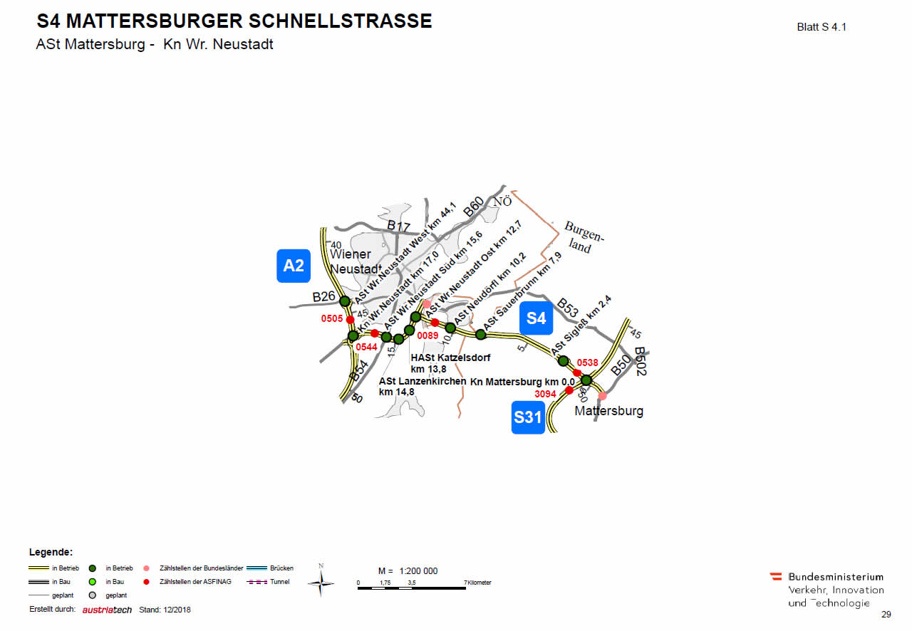 Mattersburger Schnellstraße von Mattersburg bis Wiener Neustadt