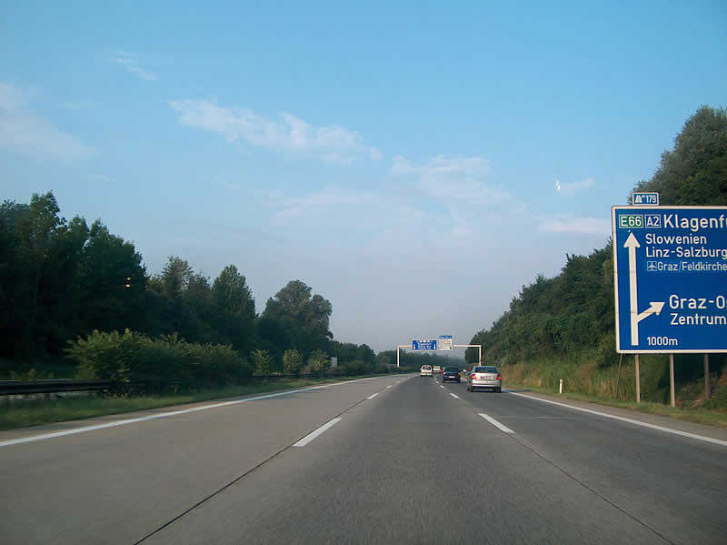 Südautobahn bei Lassnitzhöhe Graz