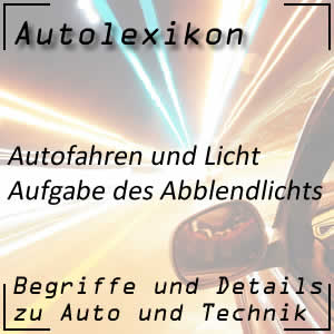 Abblendlicht beim Autofahren