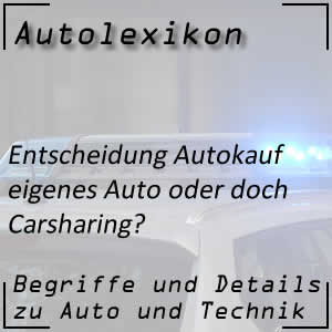 Autokauf oder Nutzung des Autos