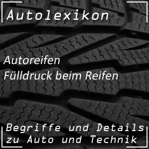 Fülldruck beim Autoreifen