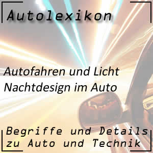 Nachtdesign im Auto