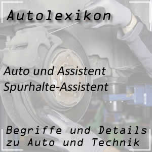 Spurhalte-Assistent beim Autofahren