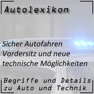 Vordersitz im Auto