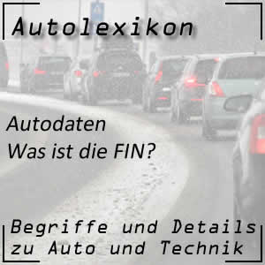 FIN oder Fahrzeugidentifikationsnummer