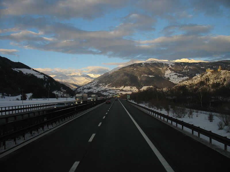 Brennerautobahn Verbindung Tirol mit Südtirol