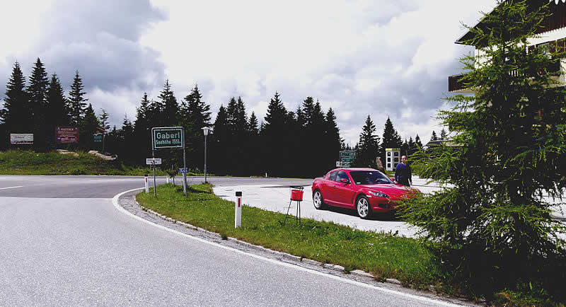 Bergstraße Gaberl bei Köflach in der Steiermark