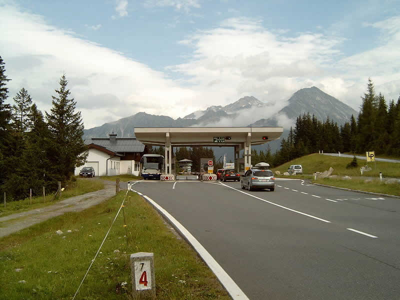 Bergstraße Gerlospass in Salzburg