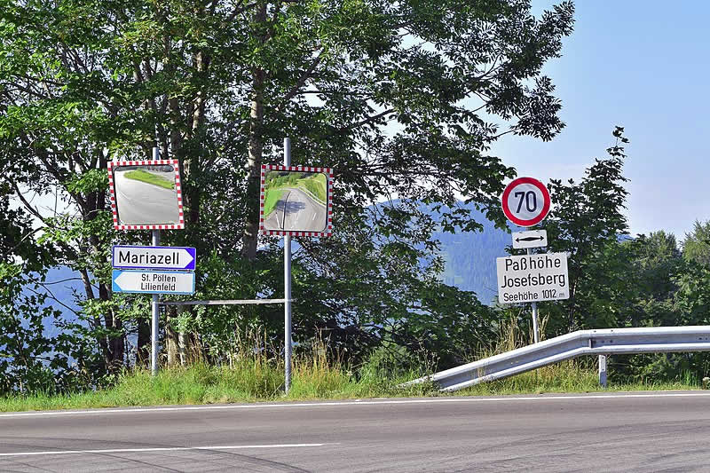 Bergstraße Josefsberg bei Mariazell