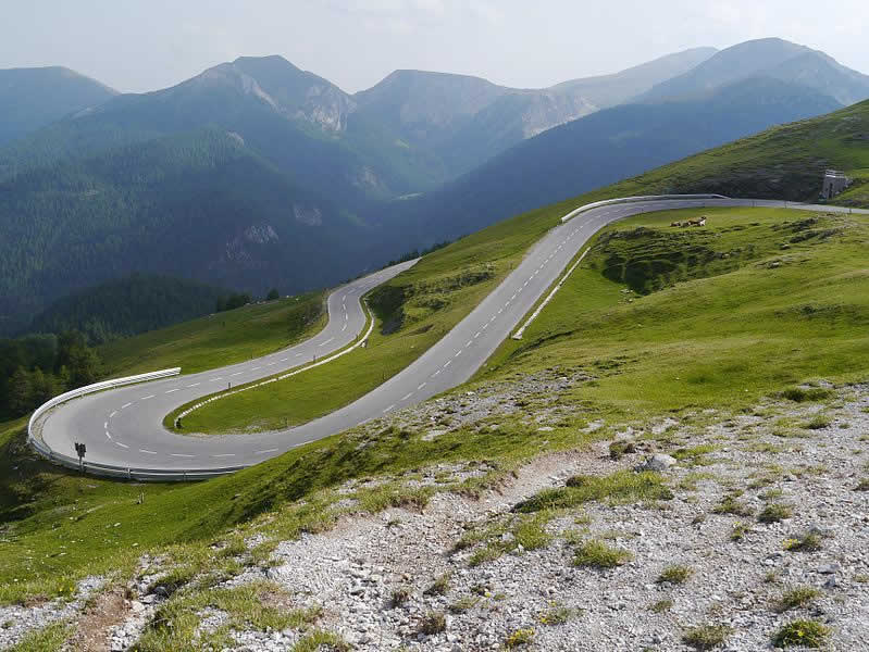 Bergstraße Nockalmstraße in Kärnten