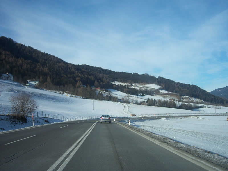 Bergstraße Perchauer Sattel in der Steiermark