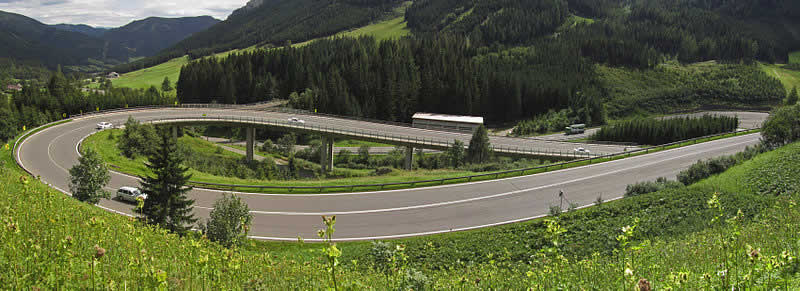 Bergstra&szlig;e Pr&auml;bichl in der Steiermark