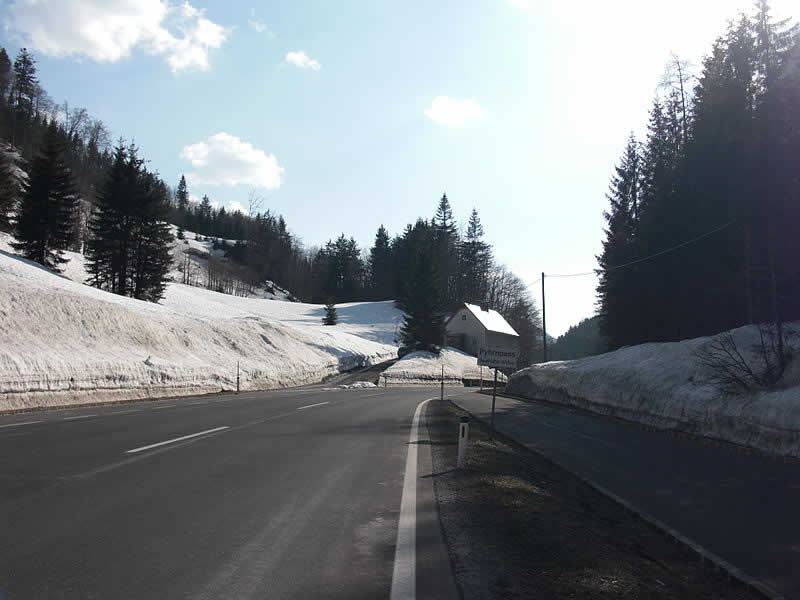 Bergstraße Pyhrnpass Oberösterreich und Steiermark