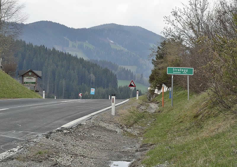 Bergstraße Straßegg in der Steiermark