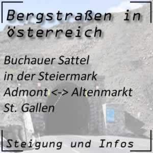 Bergstraße Buchauer Sattel in der Steiermark