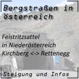 Bergstraße Feistritzsattel in Niederösterreich