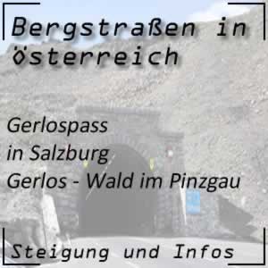 Bergstraße Gerlospass in Salzburg