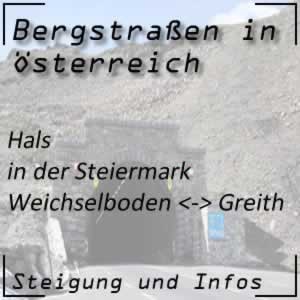 Bergstraße Hals in der Steiermark