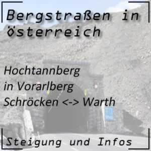 Bergstraße Hochtannberg in Vorarlberg