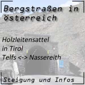 Bergstraße Holzleitensattel in Tirol