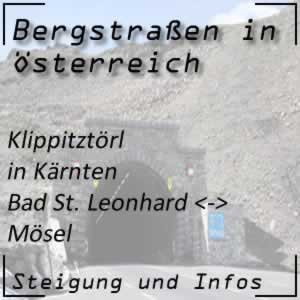 Bergstraße Klippitztörl in Kärnten