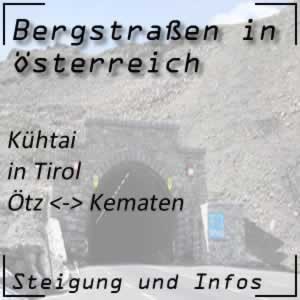 Bergstraße Kühtai in Tirol