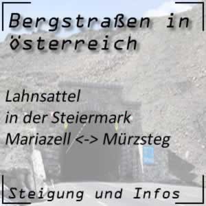 Bergstraße Lahnsattel in der Steiermark