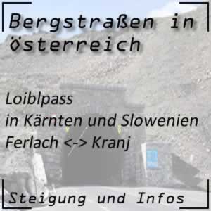 Bergstraße Loiblpass in Kärnten