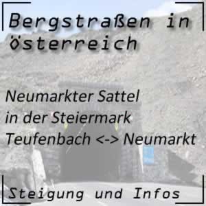 Bergstraße Neumarkter Sattel in der Steiermark