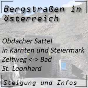 Bergstraße Obdacher Sattel in der Steiermark