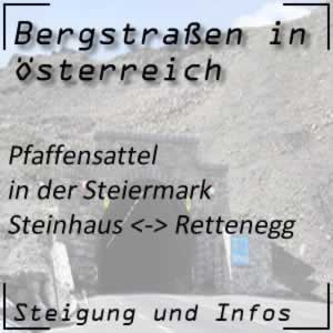 Bergstraße Pfaffensattel in der Steiermark