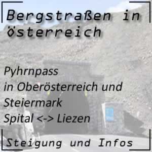 Bergstraße Pyhrnpass in Oberösterreich und Steiermark