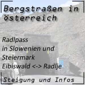 Bergstraße Radlpass in der Steiermark und in Slowenien