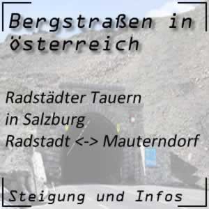 Bergstraße Radstädter Tauern in Salzburg