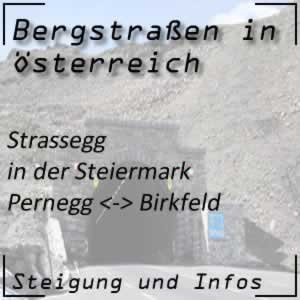 Bergstraße Strassegg in der Steiermark