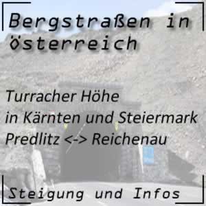 Bergstraße Turracher Höhe in Kärnten und der Steiermark