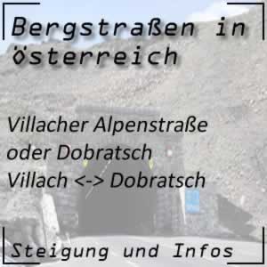 Bergstraße Villacher Alpenstraße oder Dobratsch in Kärnten