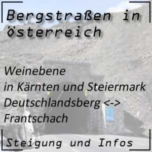 Bergstraße Weinebene in Kärnten und der Steiermark