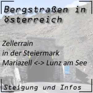 Bergstraße Zellerrain in der Steiermark