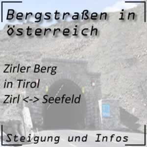 Bergstraße Zirler Berg in Tirol