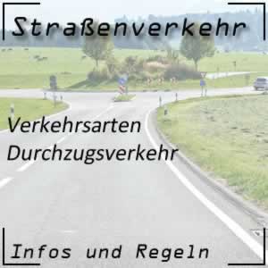 Durchzugsverkehr im Straßenverkehr