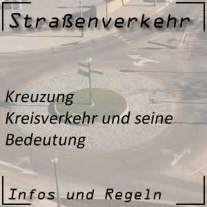 Kreisverkehr im Straßenverkehr