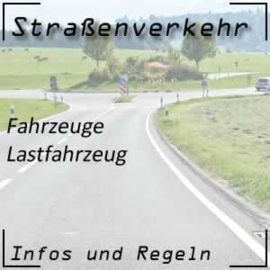 Lastfahrzeug oder LKW im Straßenverkehr