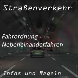 Nebeneinanderfahren im Straßenverkehr