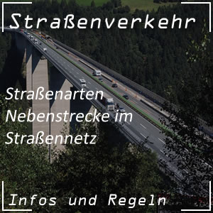 Nebenstrecke im Straßennetz