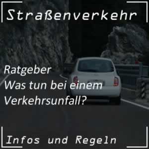 Ratgeber richtiges Verhalten beim Verkehrsunfall