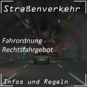 Rechtsfahrgebot im Straßenverkehr