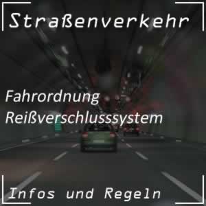 Reißverschlusssystem im Straßenverkehr